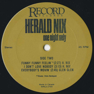 Herald nix   one night only label 02