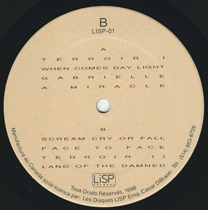Handful of snowdrops   land of the damned label 02