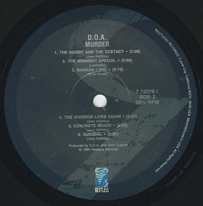 Doa murder label 02