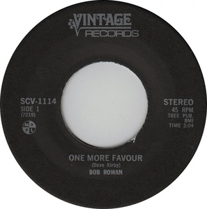 Bob rowan one more favour vintage