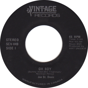 Joe st denis oh boy vintage
