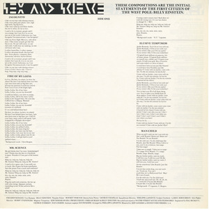 Einstein   sex and science lyrics side 01