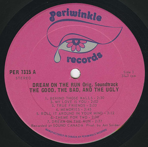 Dream on the run soundtrack label 01 2nd copy