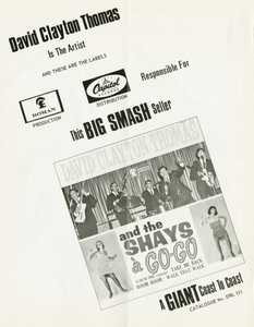 Clayton thomas  david   the shays   a go go promo 001