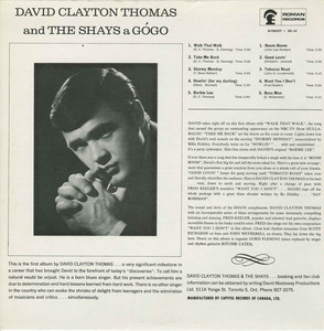 David clayton thomas   the shays   a go go back