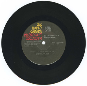 45 beth anne cole toronto singer %28cbc%29 vinyl 02