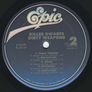 Killer dwarfs dirty weapons label 02