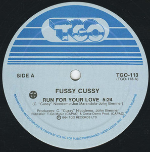 Fussy cussy   run for your love label 01