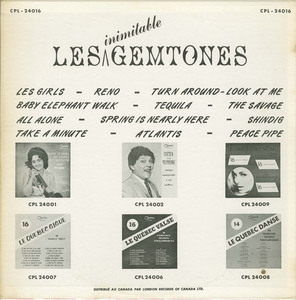 Les gemtones   les inimitables back