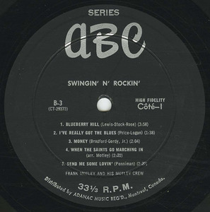 Frank motley and his motley crew   swingin' n' rockin' label 01