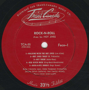Hot jives rock n roll label 01