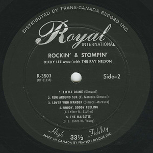 Ricky lee   rockin' and stompin' label 02