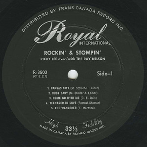 Ricky lee   rockin' and stompin' label 01