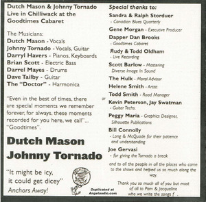 Cd dutch mason   goodtimes %28with johnny tornado back