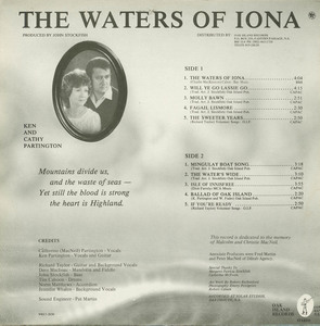 Ken and cathy partington   the waters of iona back