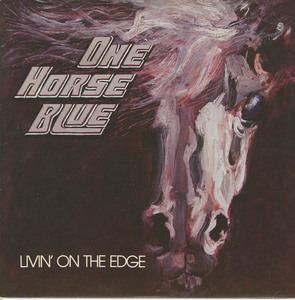 One horse blue   livin' on the edge front