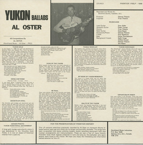 Al oster   yukon ballads back