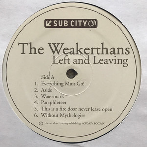 Weakerthans   left and leaving %284%29