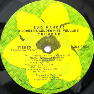 Crowbar   bad manors %28crowbar's golden hits  volume 1%29 %282%29