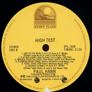 Hann  paul   high test live in concert %281%29