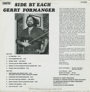 Gerry formanger   side by each %28country cs 6022%29 back