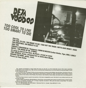Deja voodoo too cool to live og back