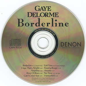 Cd gaye delorme   borderline cd