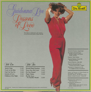 Guidonna lee   lessons of love back