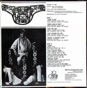 Thunderkloud  billy   the chieftones   off the reservation %283%29