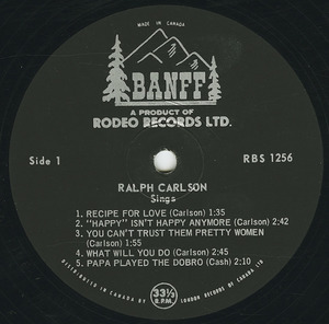 Ralph carlson   sings label 01