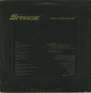 Snakeye   shape up or ship out back