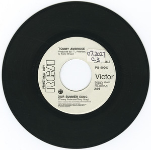 45 tommy ambrose   our summer song vinyl 01