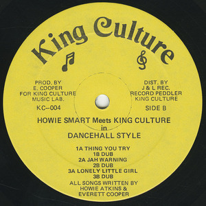 Howie smart   meets king culture label 02