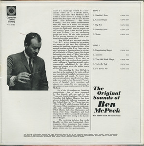 Ben mcpeek %e2%80%93 the original sounds of sealed back