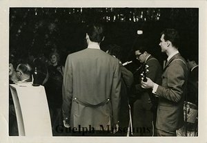 The velvetones including norm shaver  gerry lafontaine  lyle kreller and mc and manager carl mccrae %28stu townsend and bert hamer are partially visible along the right side of the image%29