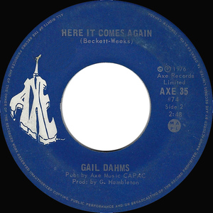 Dahms  gail   this song reminds me of you bw here it comes again %282%29