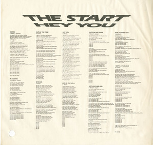 Start   hey you insert side 01