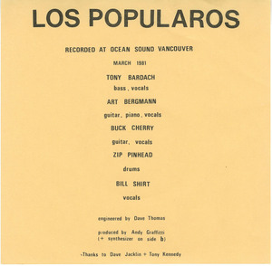 45 los popularos   working girls insert single sided