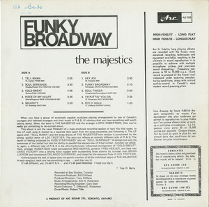 Majestics   funky broadway back