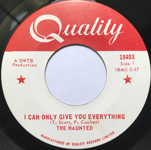Haunted   i can only give you everything bw no more lovin' %282%29