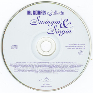 Cd richards  dal   his orchestra   swingin'   singin %28with juliette%29 cd