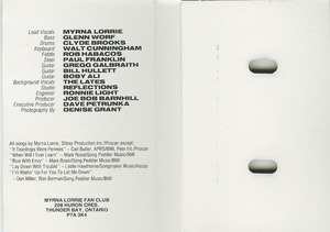 Cassette myrna lorrie   blue blue me back
