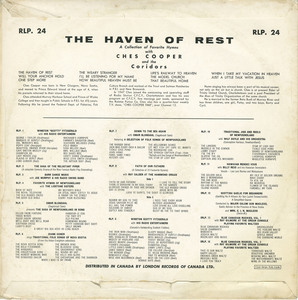 Ches cooper   the haven of rest back