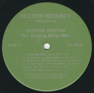 George hector   the singing banjoman label 02