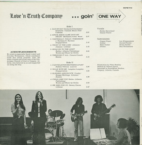 Love and truth company   goin' one way back