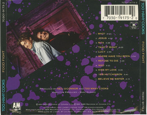 Cd too many cooks   food fight inlay
