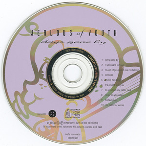 Cd jealous of youth %e2%80%93 days gone by cd