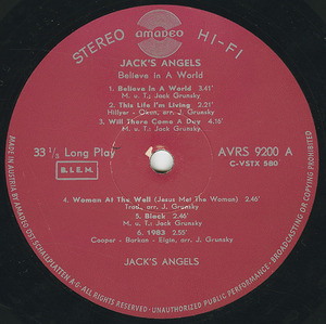 Jack grunsky   believe in a world label 01