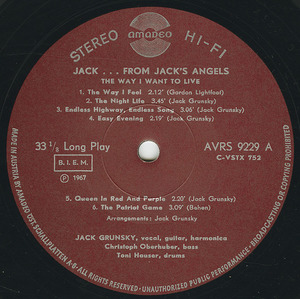 Jack from jack's angels   the way i want to live label 01