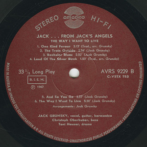 Jack from jack's angels   the way i want to live label 02